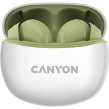 Гарнитура CANYON TWS-5 Bluetooth Green (CNS-TWS5GR)