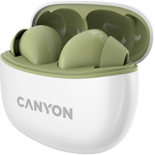 Гарнітура CANYON TWS-5 Bluetooth Green (CNS-TWS5GR)