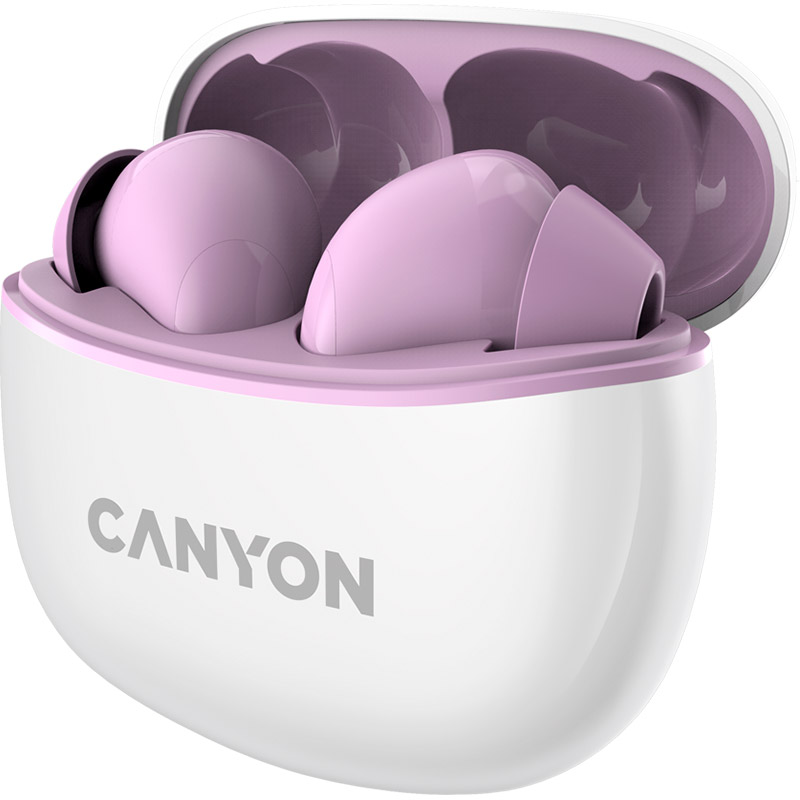 Гарнитура CANYON TWS-5 Bluetooth Purple (CNS-TWS5PU) Вид гарнитура