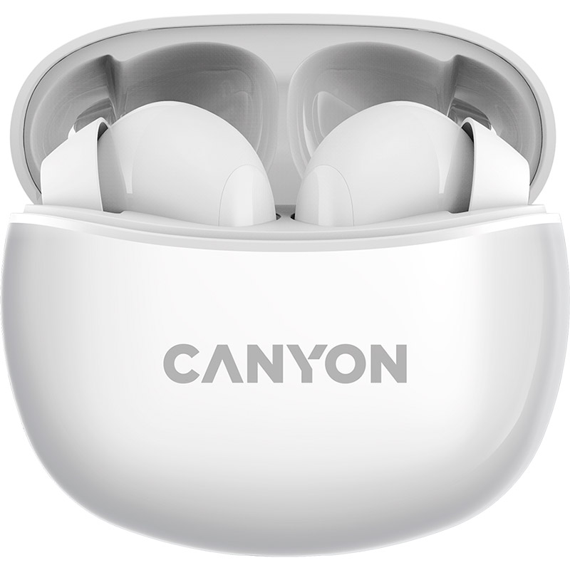 Гарнітура CANYON TWS-5 Bluetooth White (CNS-TWS5W)