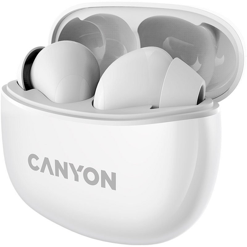 Гарнитура CANYON TWS-5 Bluetooth White (CNS-TWS5W) Вид гарнитура