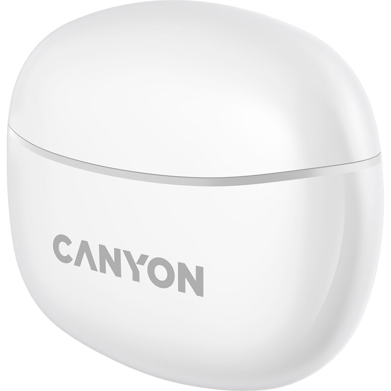 Гарнітура CANYON TWS-5 Bluetooth White (CNS-TWS5W) Акустичне оформлення закриті