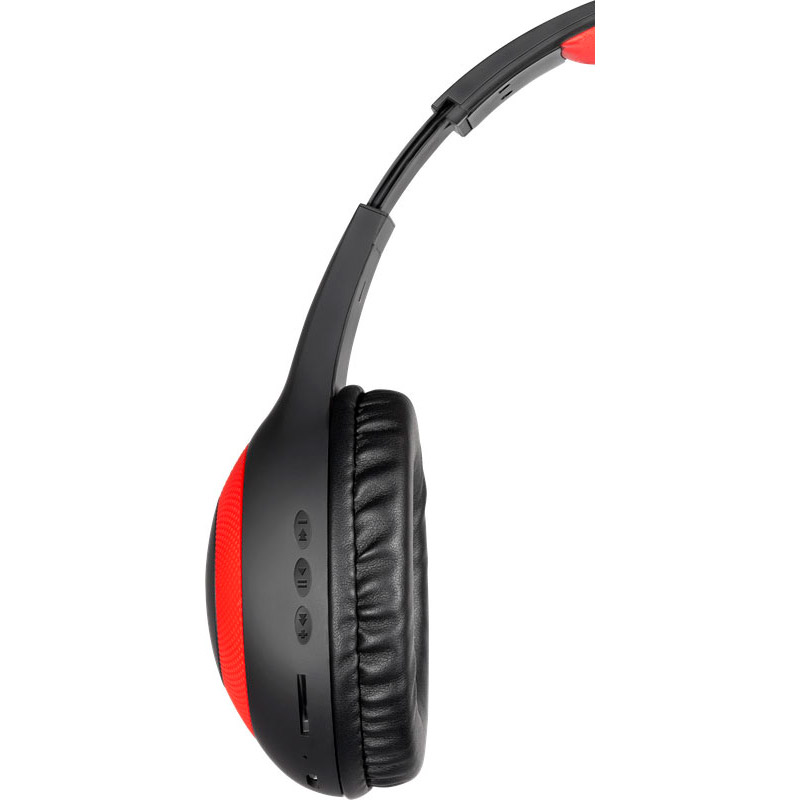 Гарнітура DEFENDER FreeMotion B575 Black Red Bluetooth (63575) Кріплення дуга (над головою)