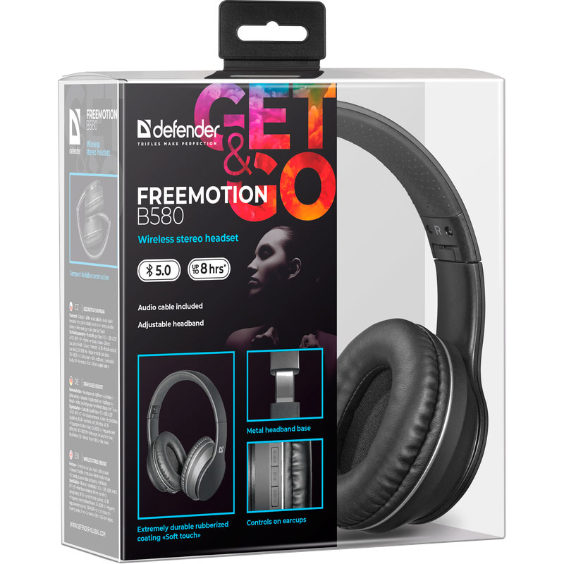 В інтернет магазині Гарнітура DEFENDER FreeMotion B580 Black (63580)