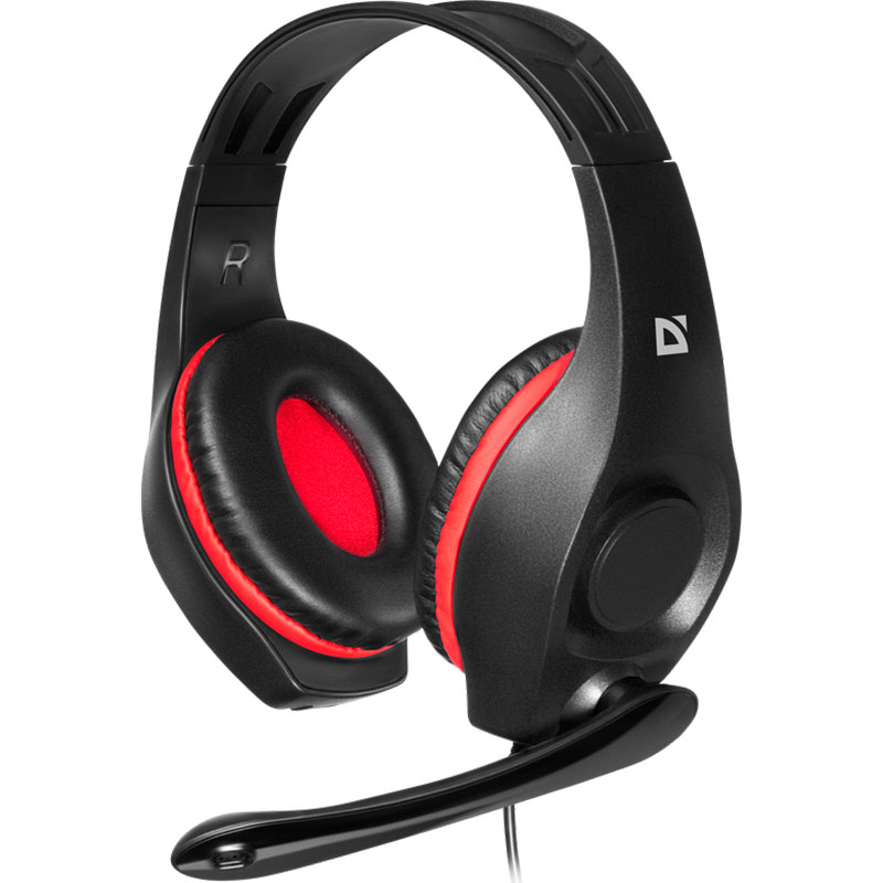 Гарнитура DEFENDER Tune 130 Black-Red (63130) Вид гарнитура