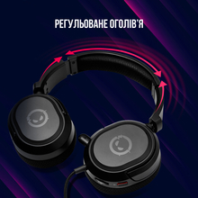 Гарнітура LORGAR Kaya 360 USB 2m Black (LRG-GHS360)