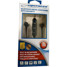 Гарнитура ESPERANZA Wireless Magnetic Metal EH186 Black (EH186K)