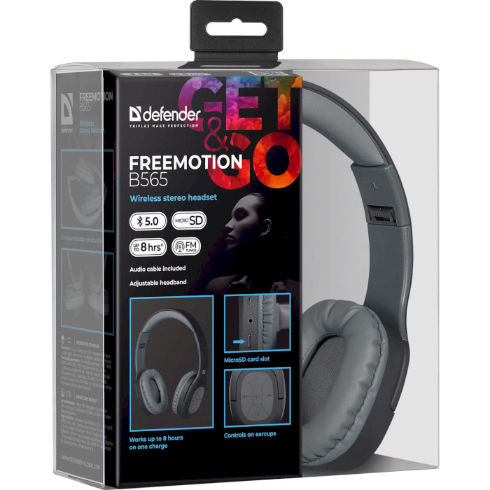 Покупка Гарнитура DEFENDER FreeMotion B565 Bluetooth Gray (63565)