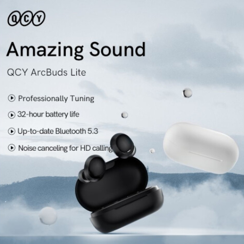 Зображення Гарнітура QCY Arc Buds Lite T27 Moon White (1006572)