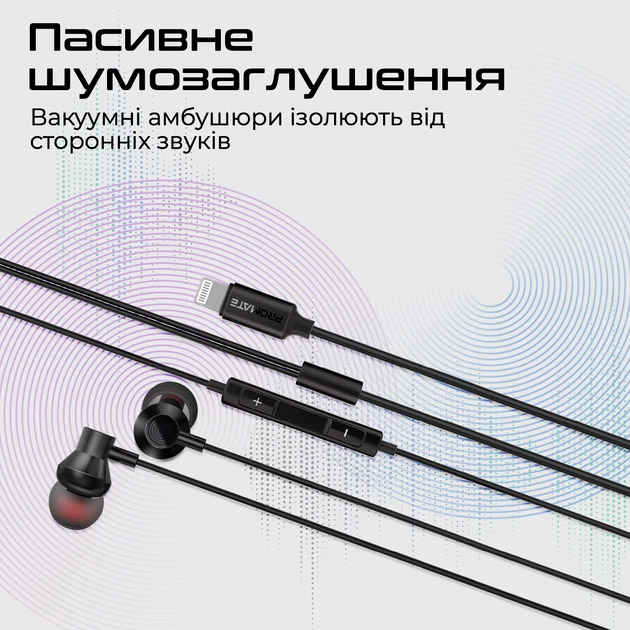 Фото Гарнитура Promate Vibe-LT Black (vibe-lt.black)