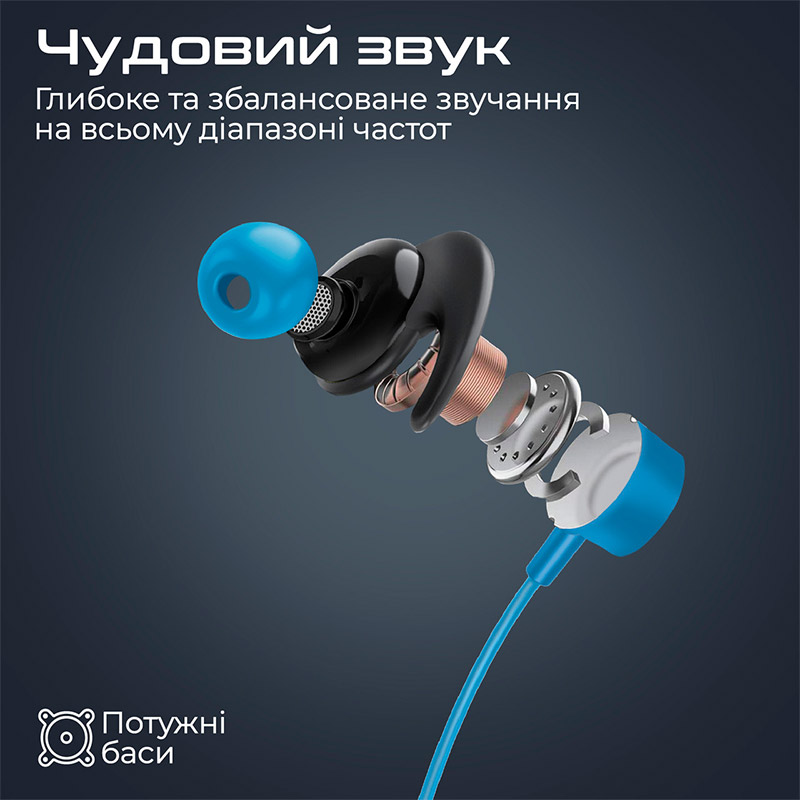 Фото Гарнитура Promate Blend Blue (blend.blue)