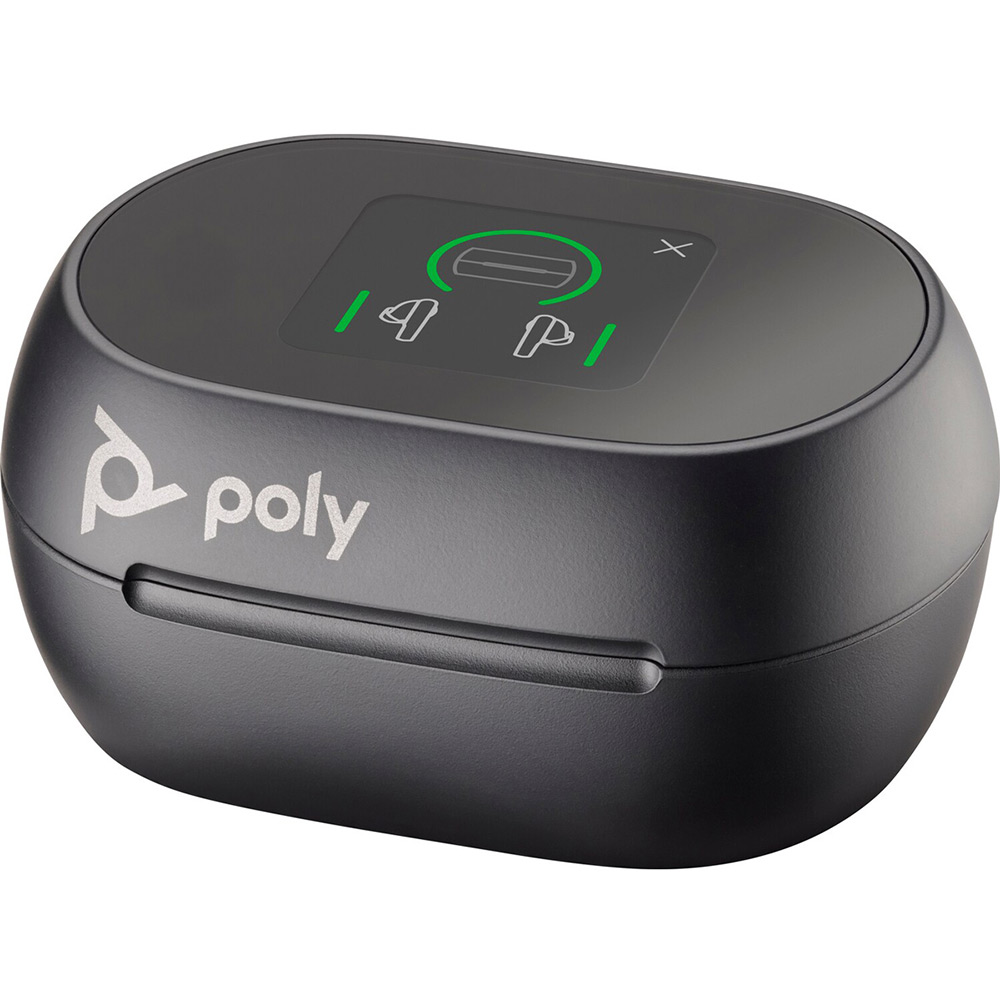 Зовнішній вигляд Гарнітура POLY TWS Voyager Free 60+ Earbuds + BT700A + TSCHC Black (7Y8G3AA)