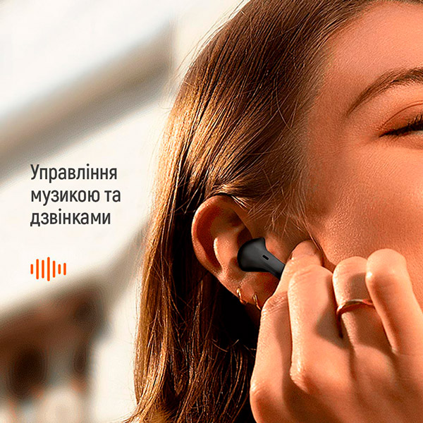 В Фокстрот Наушники COLORWAY Slim TWS-2 Earbuds Black (CW-TWS2BK)