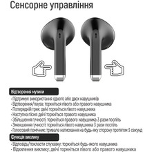 Наушники COLORWAY Slim TWS-2 Earbuds Black (CW-TWS2BK)