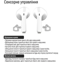 Навушники COLORWAY Slim TWS-2 Earbuds White (CW-TWS2WT)