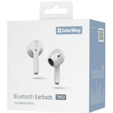 Навушники COLORWAY Slim TWS-2 Earbuds White (CW-TWS2WT)