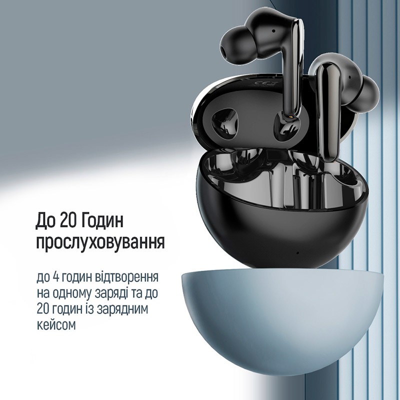 Фото 14 Гарнітура COLORWAY TWS-3 Earbuds Black (CW-TWS3BK)