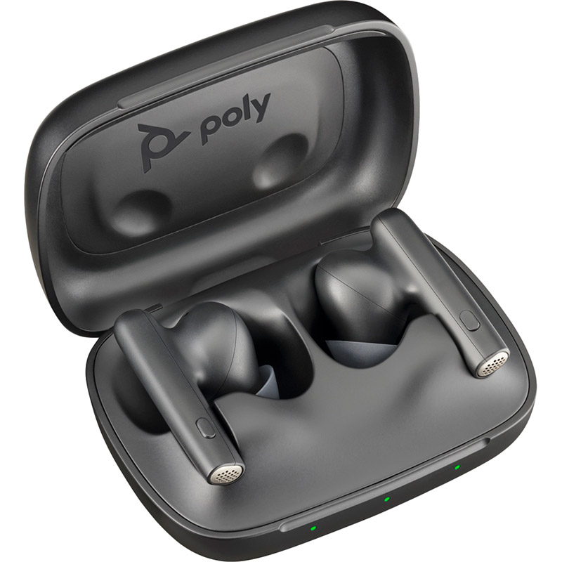 Гарнитура POLY TWS Voyager Free 60 Earbuds + BT700A + BCHC Black (7Y8H3AA) Акустическое оформление закрытые