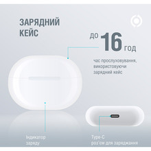 Гарнитура PIKO TWS-HalfMoon White (1283126583391)