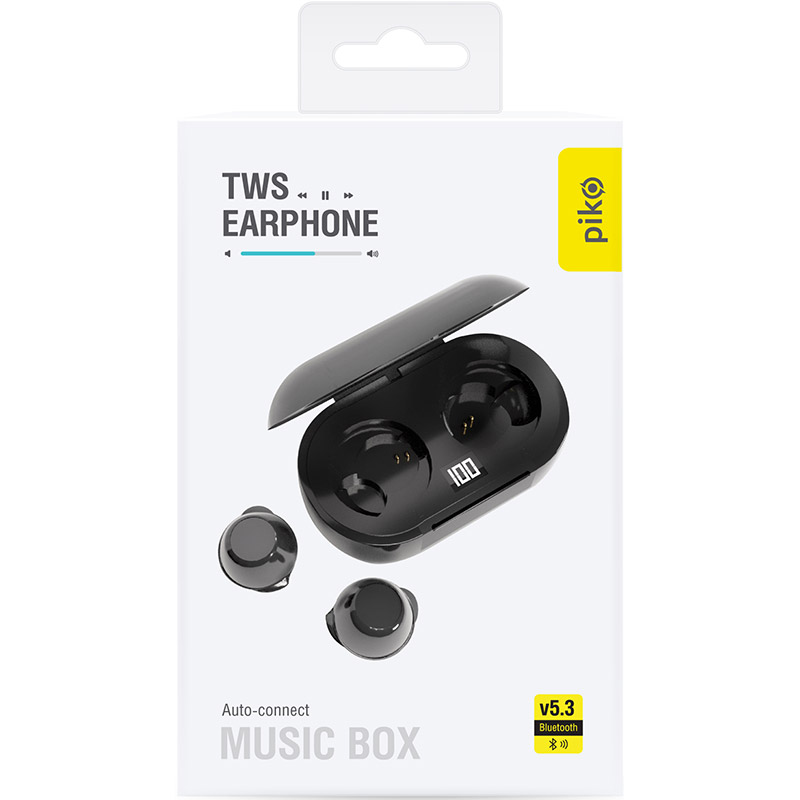 Гарнитура PIKO TWS-MusicBox Black (1283126583414)