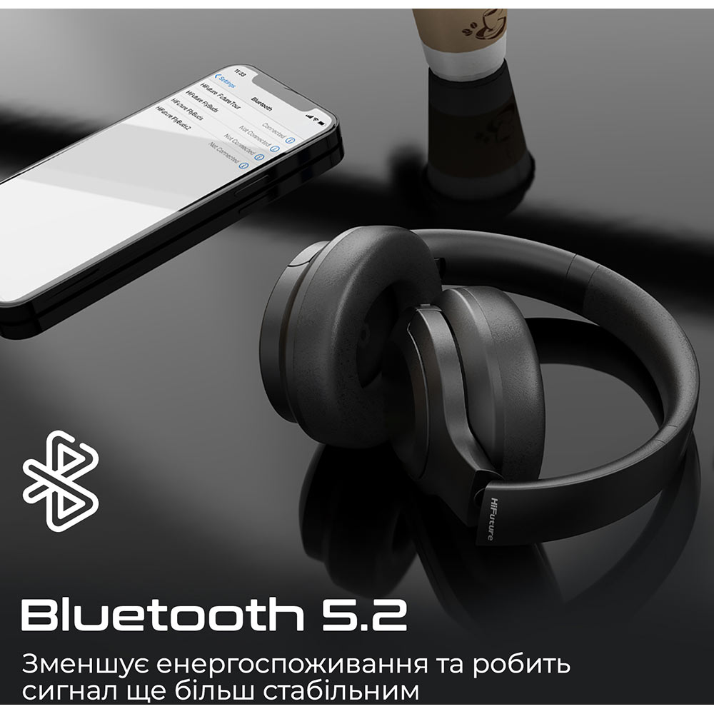 Гарнитура HIFUTURE FutureTour Black (futuretour.black) Акустическое оформление закрытые