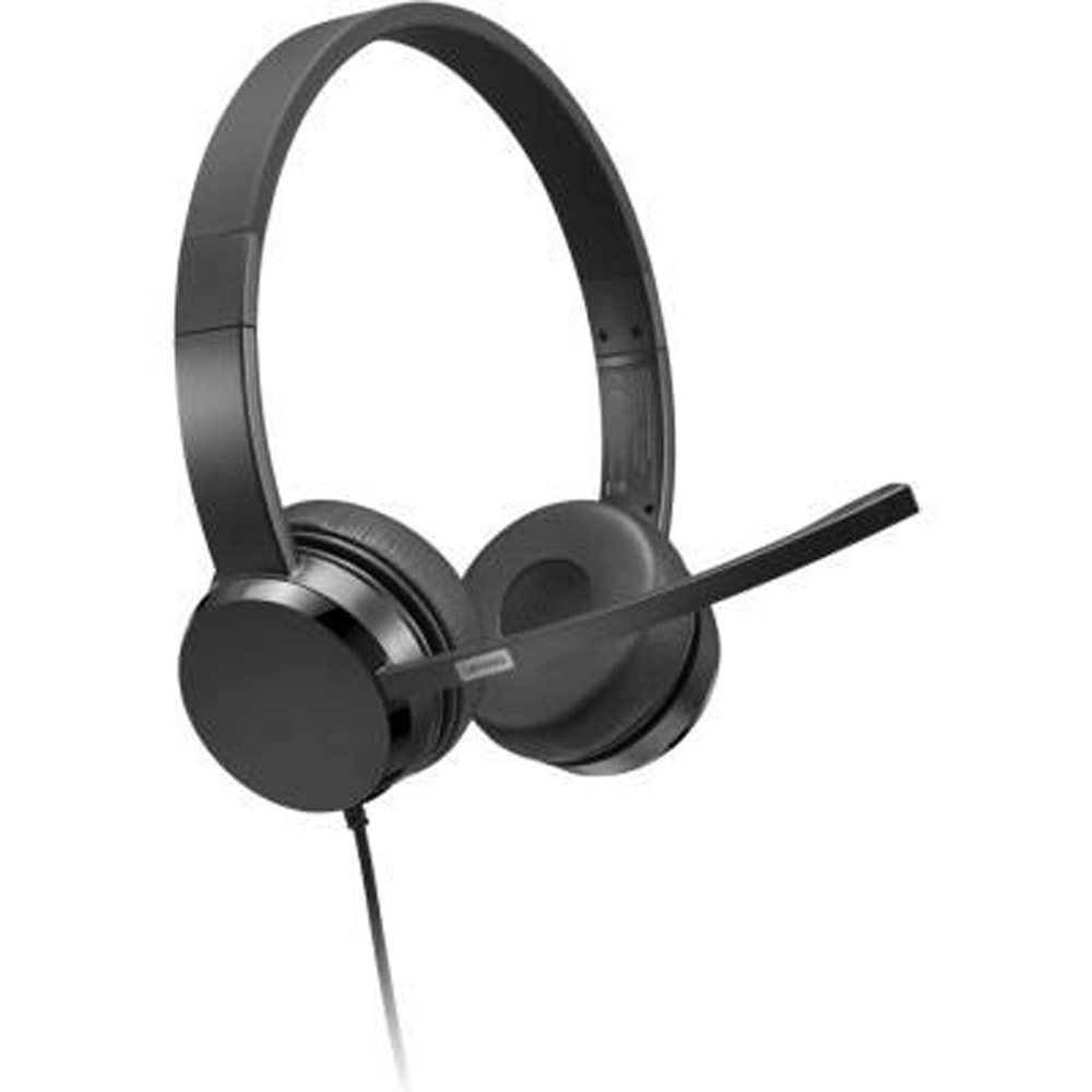 Гарнитура LENOVO USB-A Wired Stereo On-Ear Headset (4XD1K18260) Крепление дуга (над головой)