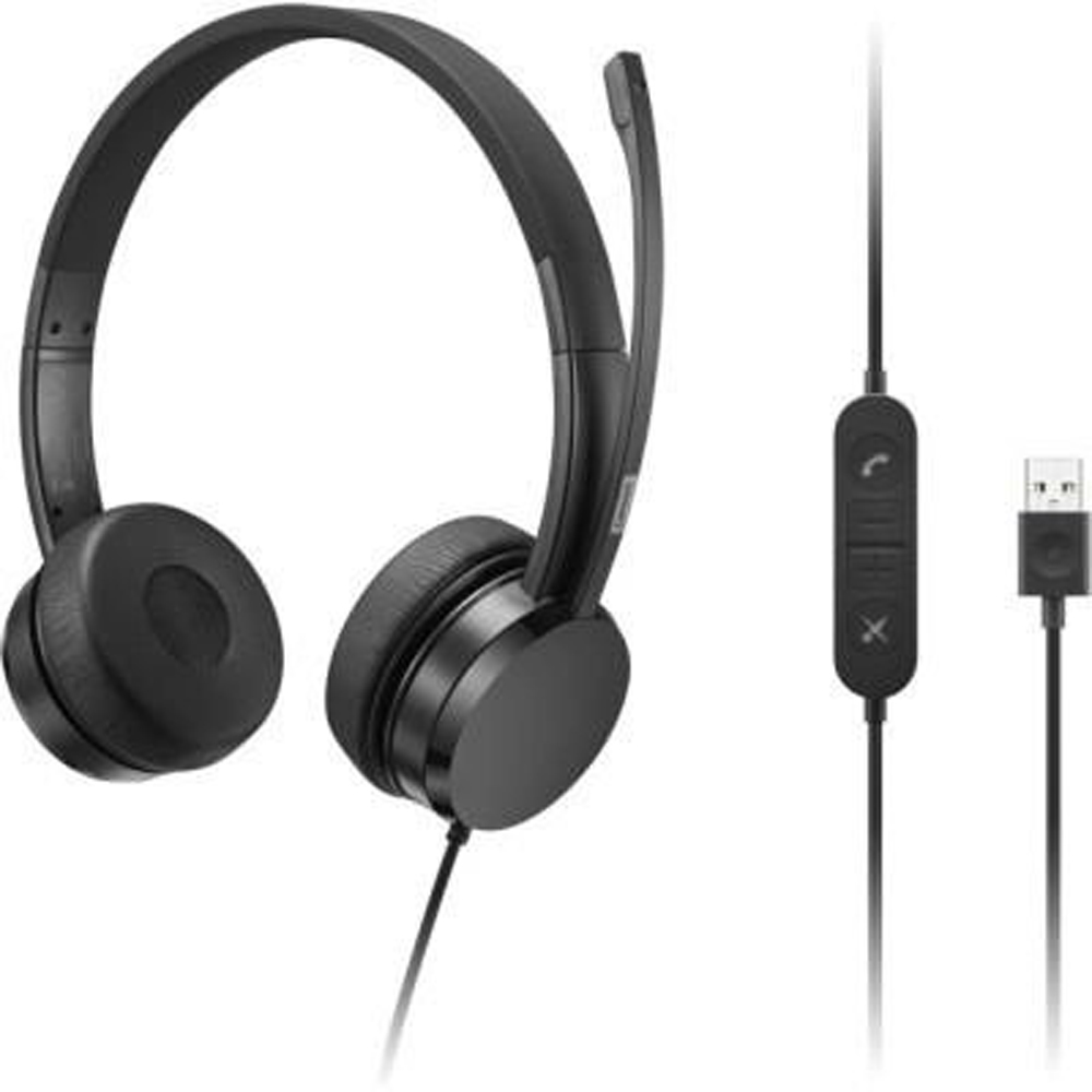 Гарнітура LENOVO USB-A Wired Stereo On-Ear Headset (4XD1K18260)