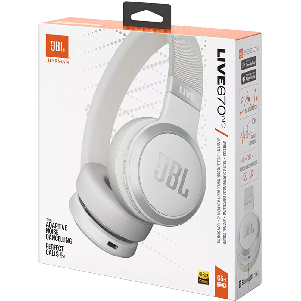 Покупка Гарнитура JBL LIVE 670NC White (JBLLIVE670NCWHT)