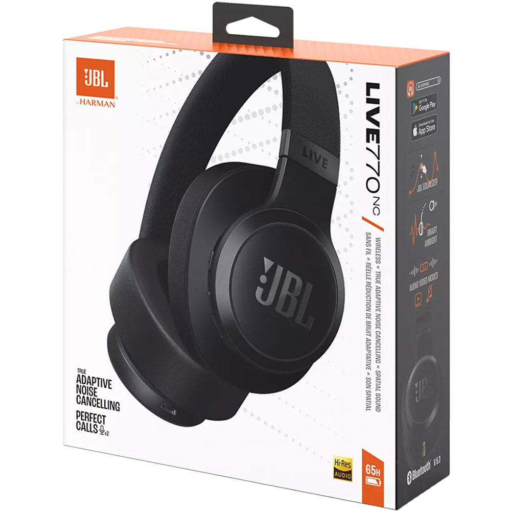 Изображение Гарнитура JBL LIVE 770NC Black (JBLLIVE770NCBLK)