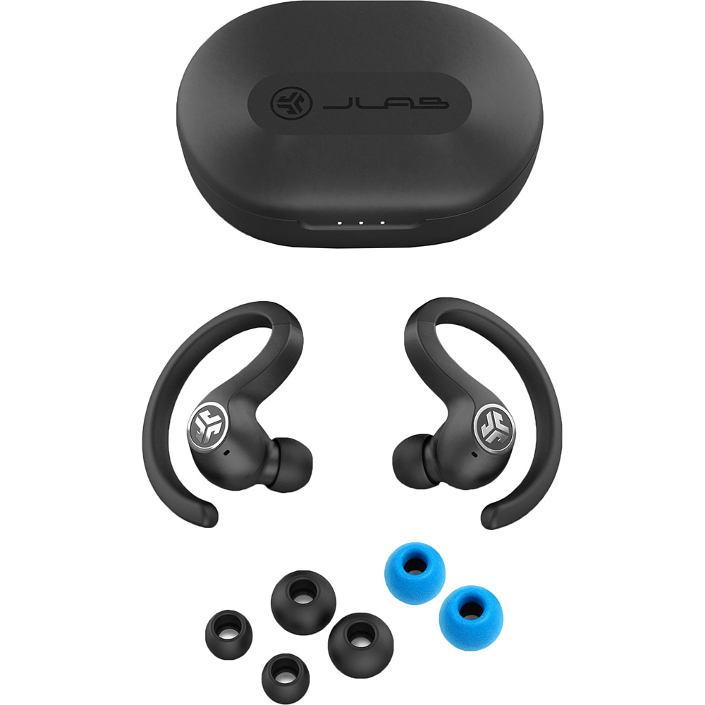 Гарнітура JLAB JBuds Air Sport True Wireless Black (IEUEBJBAIRSPRTRBLK82) Акустичне оформлення відкриті