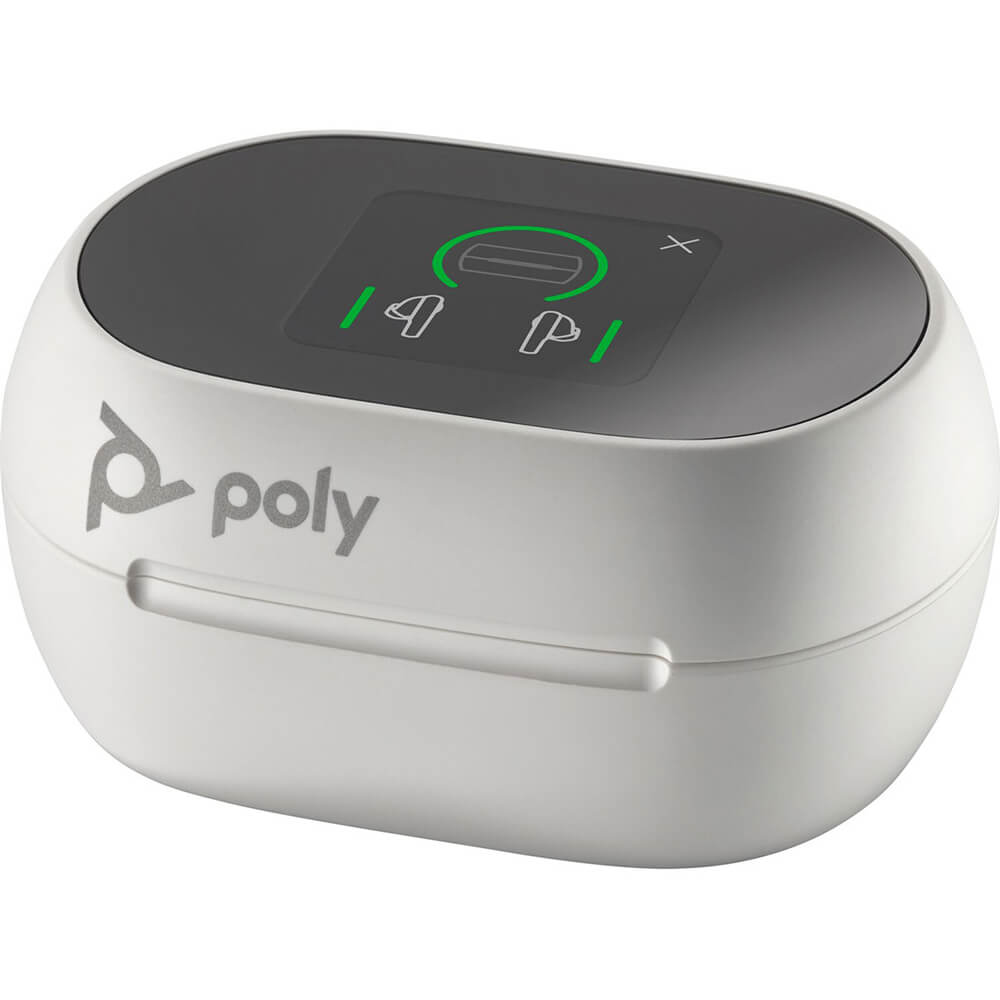 Внешний вид Гарнитура POLY TWS Voyager Free 60+ Earbuds + BT700C + TSCHC White (7Y8G6AA)