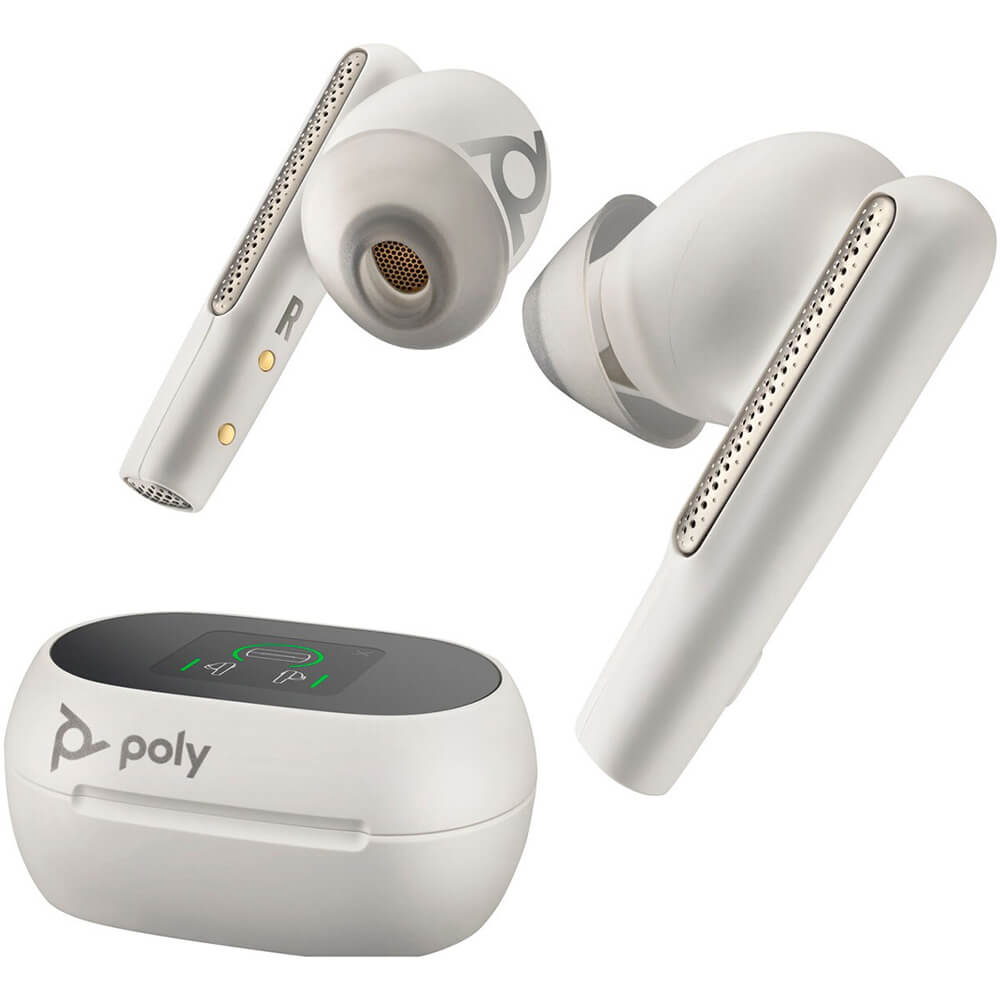 Гарнитура POLY TWS Voyager Free 60+ Earbuds + BT700C + TSCHC White (7Y8G6AA)