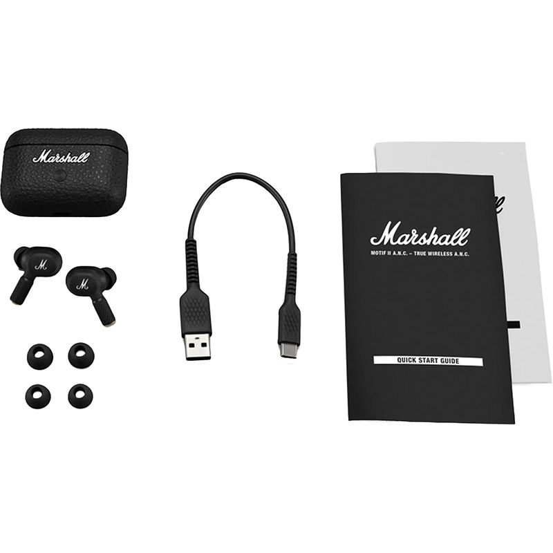 Гарнітура MARSHALL Headphones Motif II ANC Black (1006450) Конструкція внутрішньоканальні (у вушний канал)