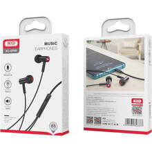 Гарнітура XO 3.5 mm EP49 metal in-ear Black (EP49 black)