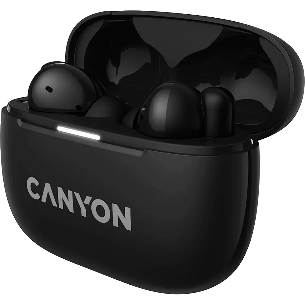 Наушники CANYON OnGo TWS-10 ANC Black (CNS-TWS10B) Дополнительно Время зарядки наушников - 50 мин; Bluetooth 5.3; 