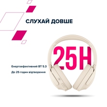 Гарнітура CANYON OnRiff 10 ANC Bluetooth Beige (CNS-CBTHS10BG)