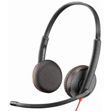 Гарнитура POLY On-ear Blackwire 3225 Black (8X229AA)