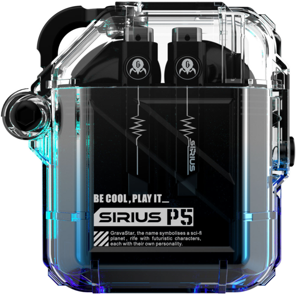 Гарнитура GRAVASTAR Sirius P5 Transparent Blue (GRAVASTARP5_XTAL_BLU_V2) Вид гарнитура