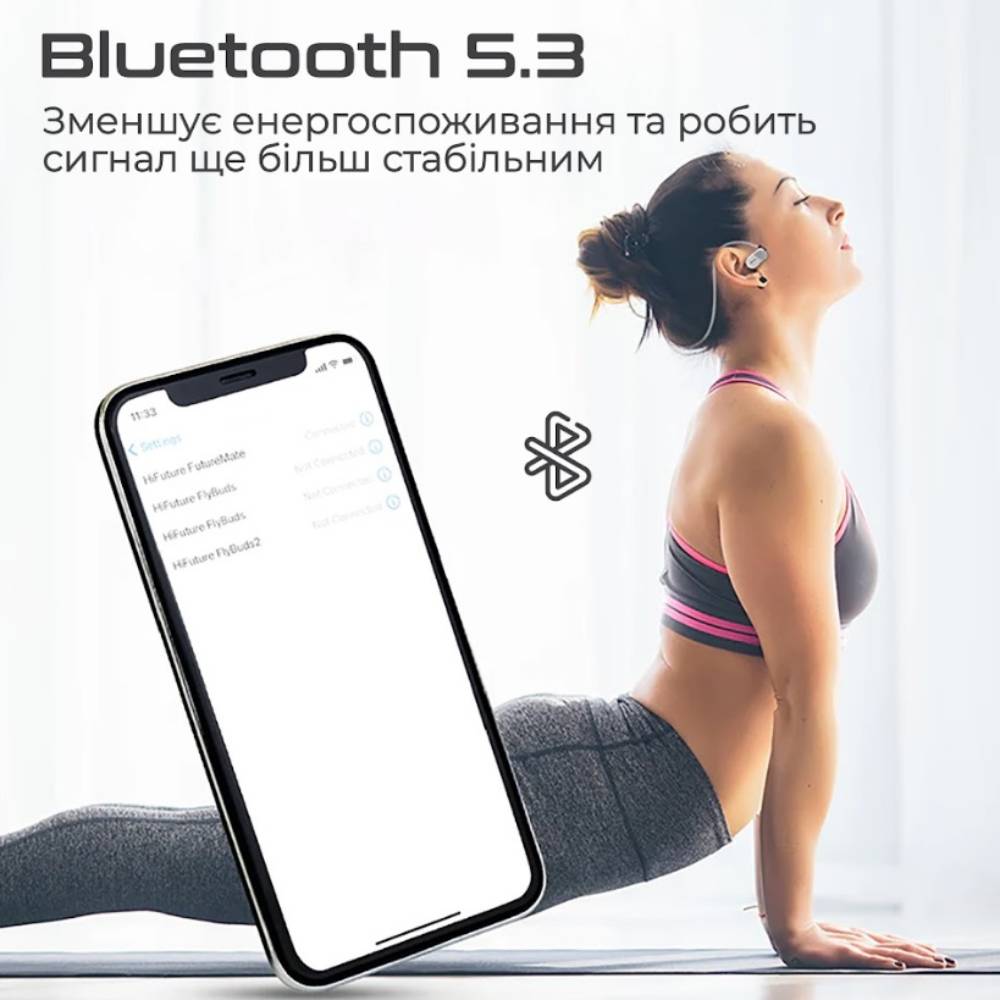 Гарнітура HIFUTURE FutureMate Black Grey\White Акустичне оформлення напіввідкриті
