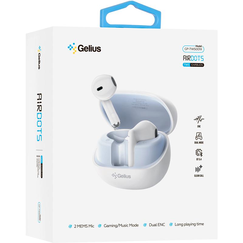 Гарнитура GELIUS Pro Airdots GP-TWS-001X White (98446) Вид гарнитура