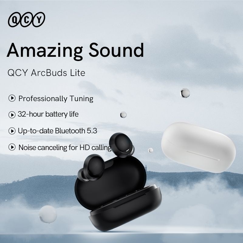 Заказать Гарнитура QCY Arc Buds Lite T27 Midnight Black 2024