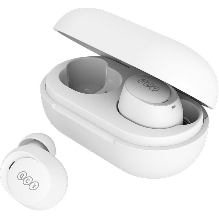 Гарнітура QCY Arc Buds Lite T27 Moon White 2024 Додатково Ігровий режим. Час роботи: до 3.5 годин у режимі розмови, до 8 годин у режимі прослуховування музики. Місткість акумулятора (кейс): 380 мАг