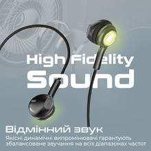 Гарнитура Promate Lumibuds Black (lumibuds-c.black)