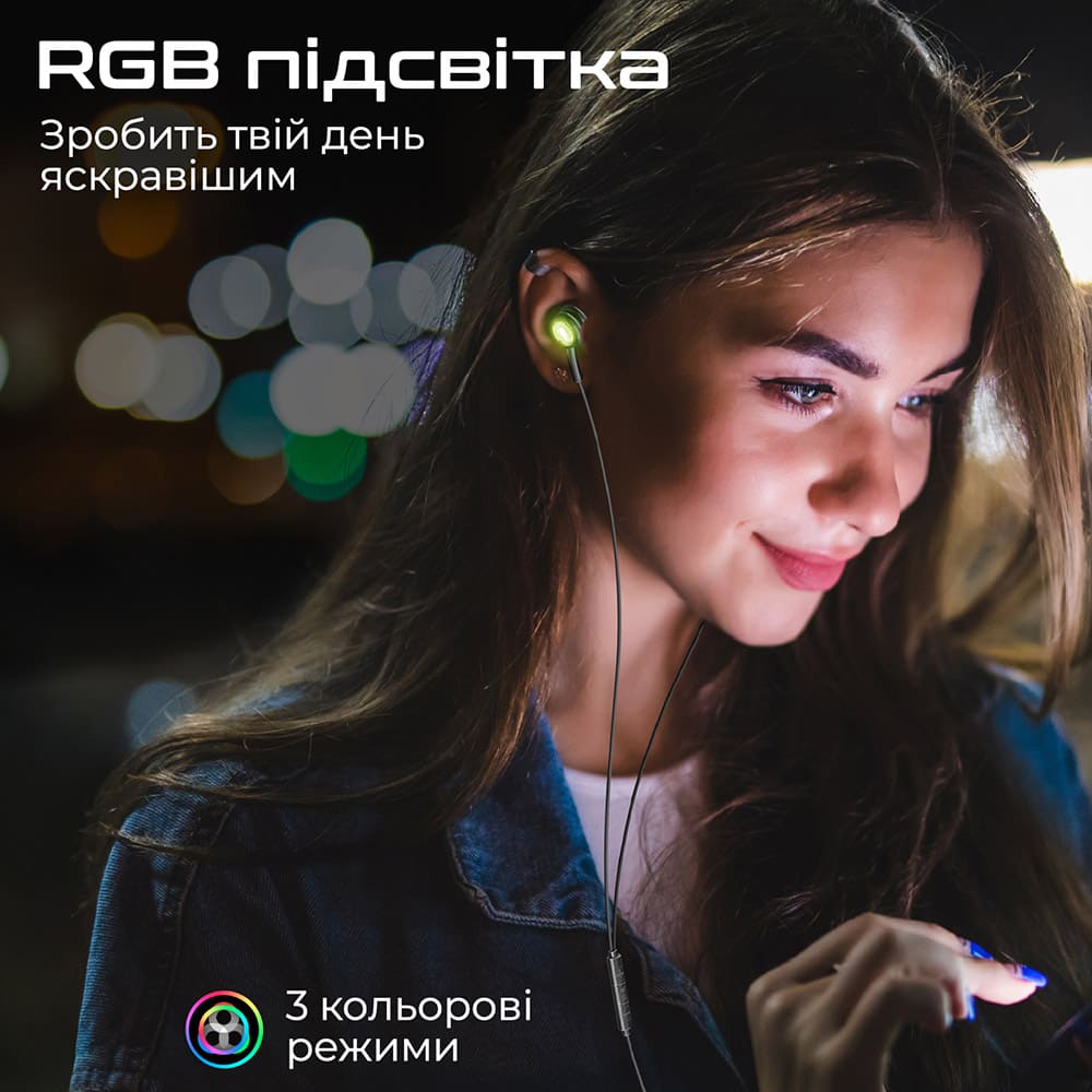 Гарнитура Promate Lumibuds Black (lumibuds-c.black) Акустическое оформление закрытые