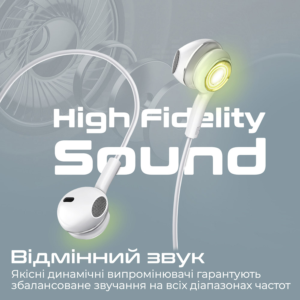 Гарнітура Promate Lumibuds Silver (lumibuds-c.silver) Конструкція вкладиші (у вушну раковину)