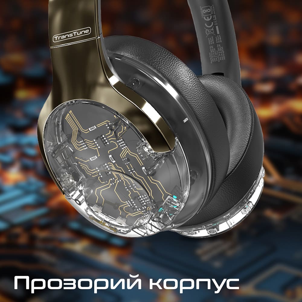 Внешний вид Гарнитура Promate TransTune Gunmetal (transtune.gunmetal)