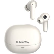 Купити у Дніпрі - Гарнітура COLORWAY Slim TWS-1 Earbuds Long Life Beige (CW-TWS1BE)