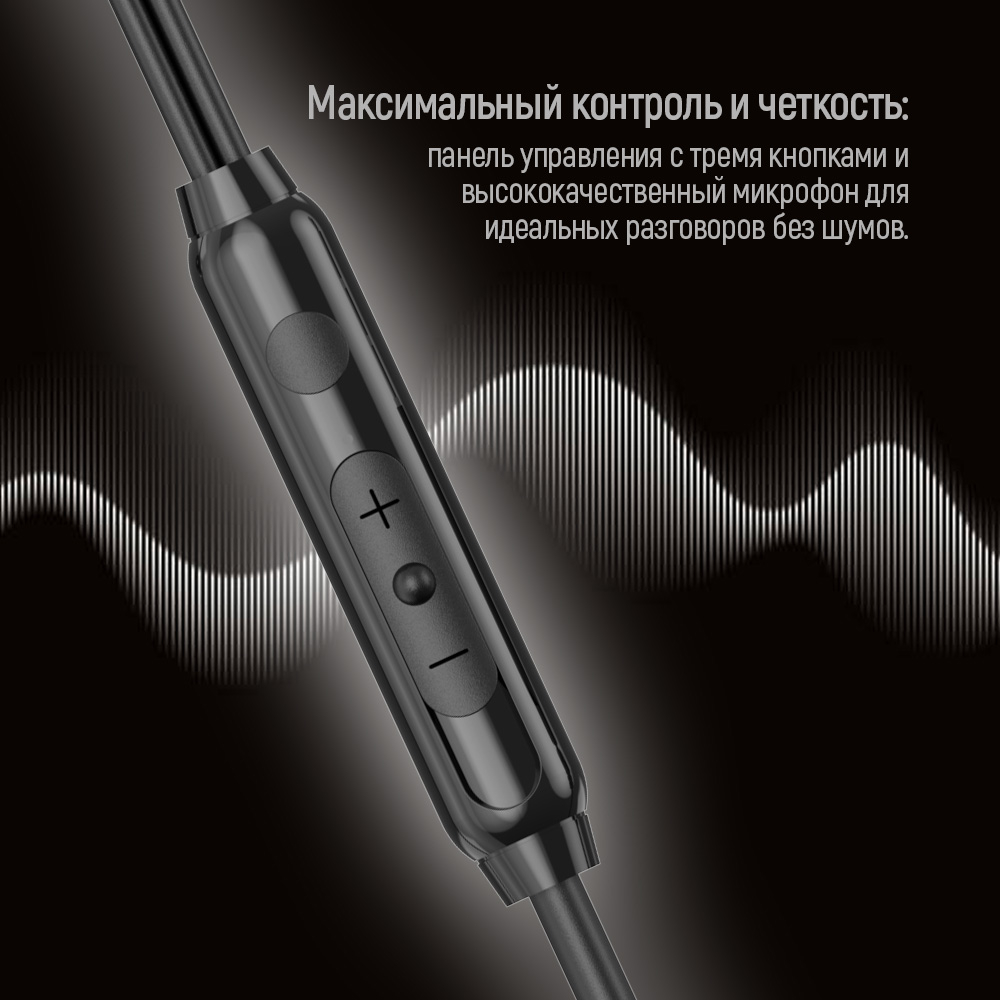 Гарнитура COLORWAY Wired Earphone UrbanBeat Black (CW-WD03BK) Конструкция внутриканальные (в ушной канал)