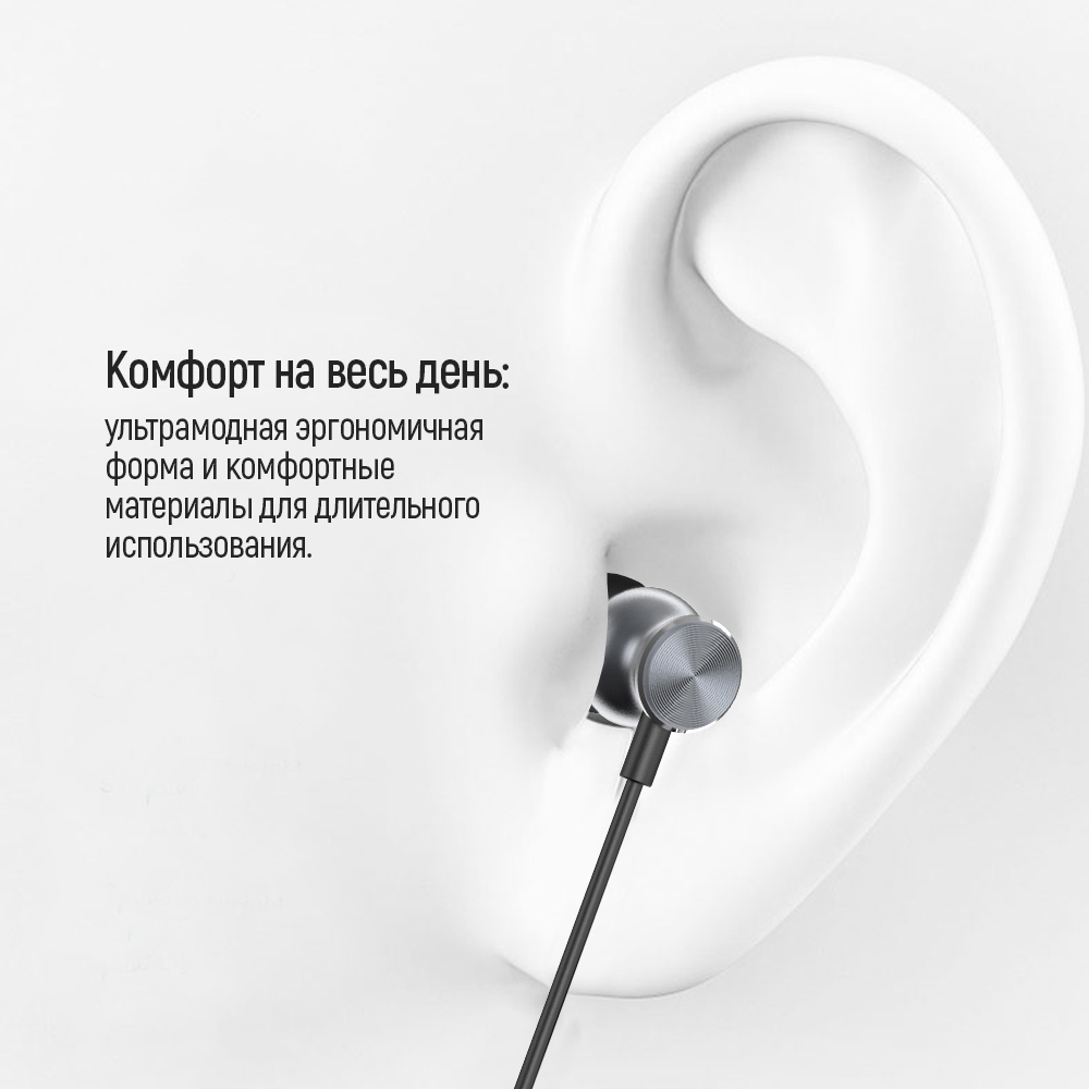 Изображение Гарнитура COLORWAY Wired Earphone UrbanBeat Black (CW-WD03BK)