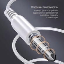 Гарнитура COLORWAY Wired Earphone UrbanBeat White (CW-WD03WT)